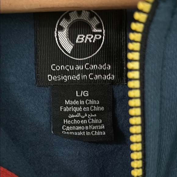 Canam Teal Hoodie with Yellow Details - Picture 4 of 4